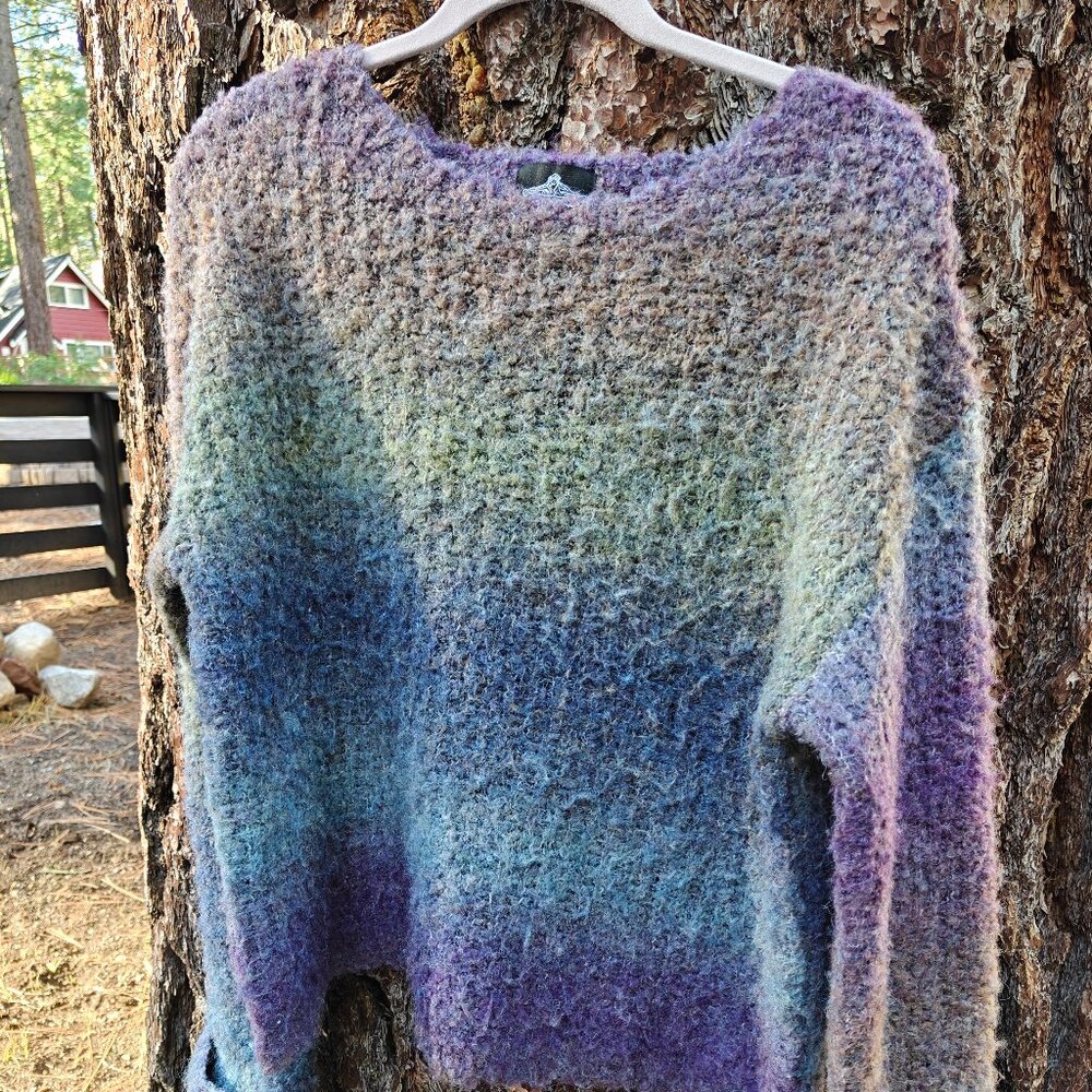 ANGIE Super Soft Chunky Sweater Multi-Color Medium Boutique